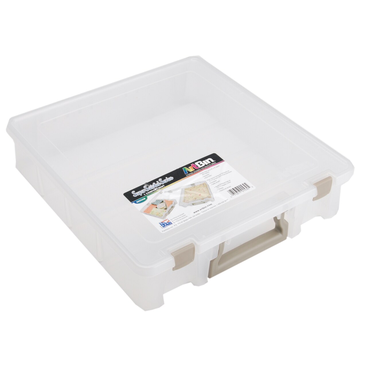 ArtBin Super Satchel Single Compartment-15.25"X14"X3.5" Translucent
